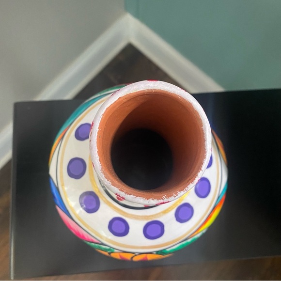 TONALA MEXICAN POTTERY HAND PAINTED WATERY JUG - Picture 4 of 7